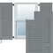 Ekena Millwork 15W x 77H Americraft Two Equal Louver Exterior Real Wood Shutters, Ocean Swell, PR RW101LV15X77CHH - alternate 1